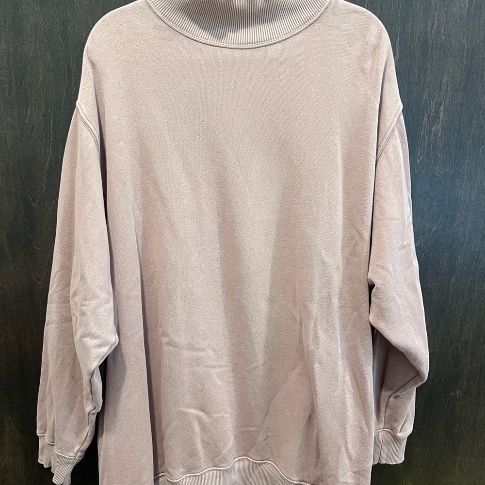 Aerie Soft Pink Mockneck Sweatshirt